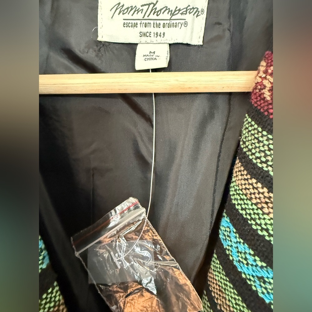 Vintage‎ Norm Thompson Southwestern Blazer Aztec Stripe  Western Jacket - NWOT - Picture 11 of 16